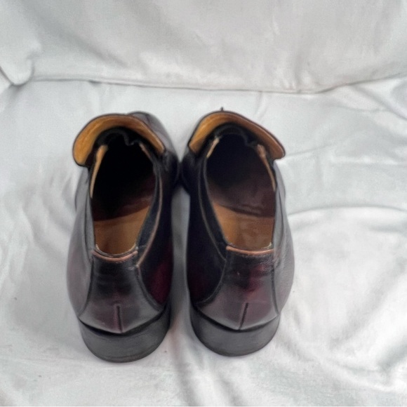 JOHNSTON & MURPHY Mens Cherry Black Leather Tassel Loafers Slip On main image 8